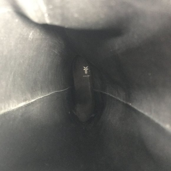 Frye Womens RARE HTF!! Tall Pull On Black Leather Boots Harness Size 6 B - Picture 13 of 15